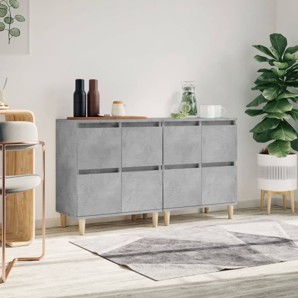 Sideboards 2 Pcs 60X35X70 Cm Engineered Wood