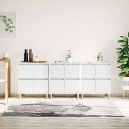 Sideboards 2 Pcs 60X35X70 Cm Engineered Wood