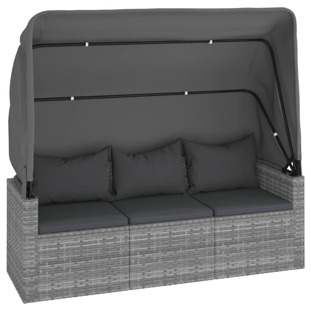 4 Piece Garden Sofa Set With Cushions Poly Rattan