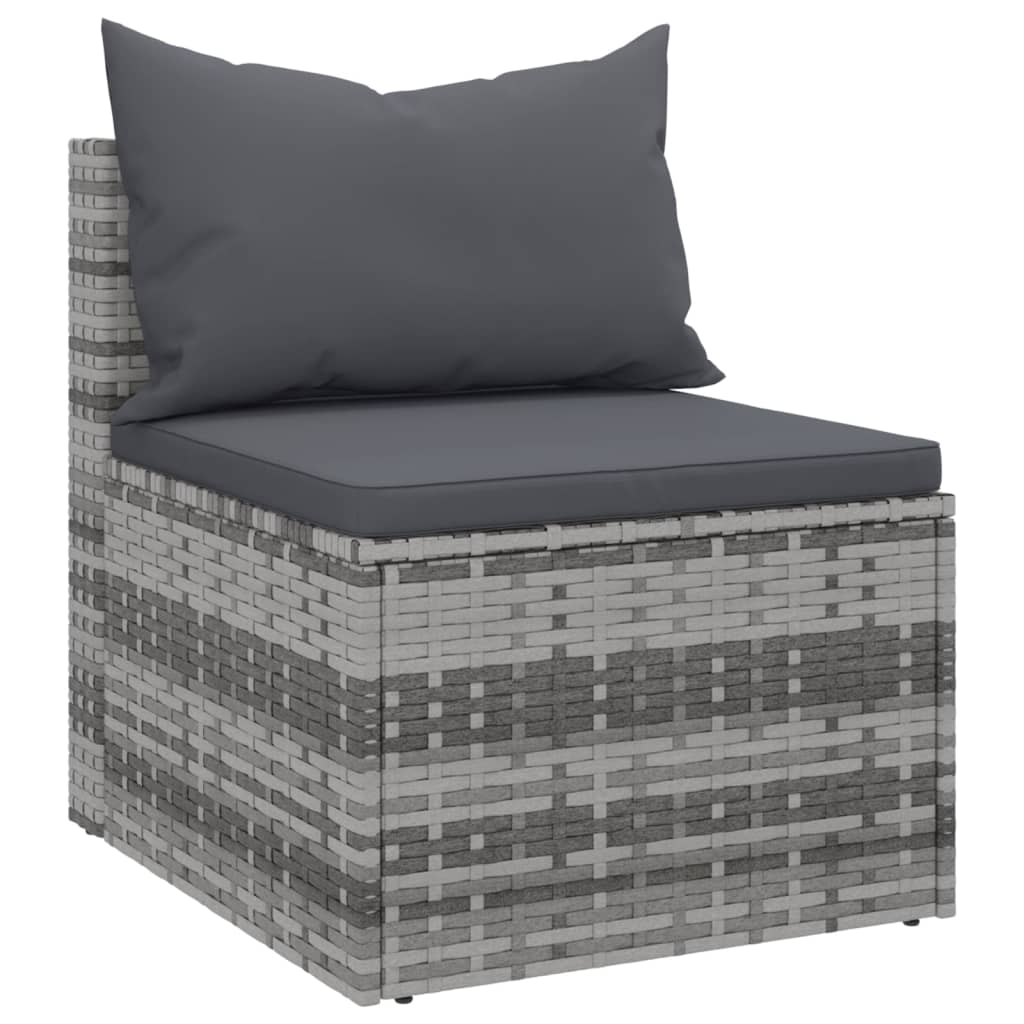4 Piece Garden Sofa Set With Cushions Poly Rattan