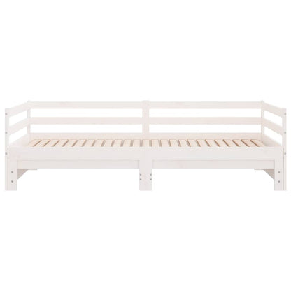 Pull-Out Day Bed Without Mattress White 2X(90X190) Cm
