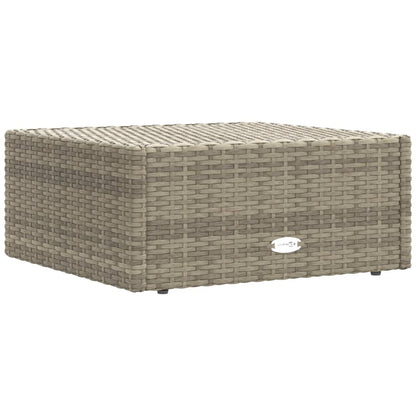 6 Piece Garden Lounge Set With Cushions Grey Poly Rattan