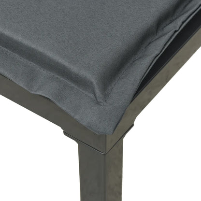 7 Piece Garden Lounge Set Black And Grey Poly Rattan