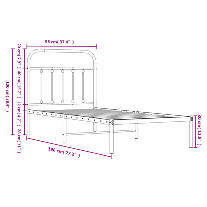 Metal Bed Frame Without Mattress
