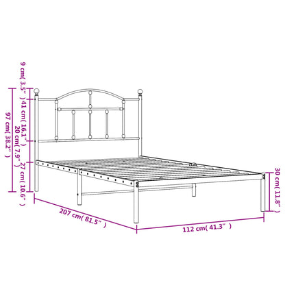 Metal Bed Frame Without Mattress King Single