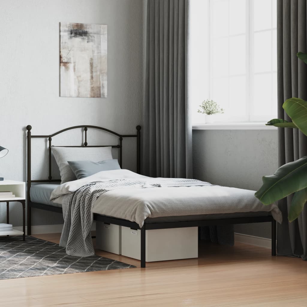 Metal Bed Frame Without Mattress King Single