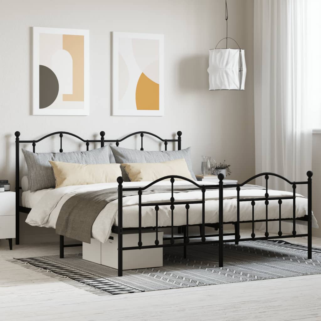 Metal Bed Frame Without Mattress King Single
