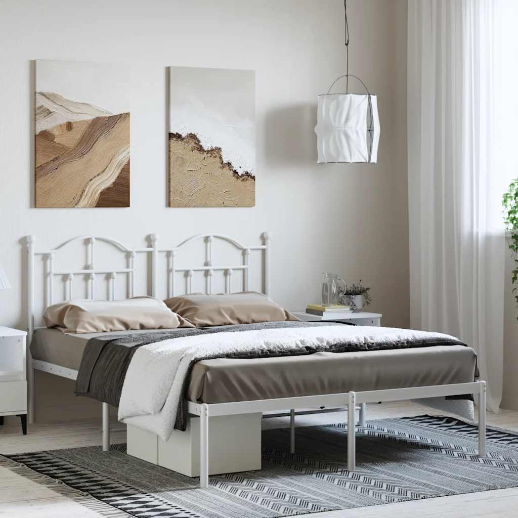 Metal Bed Frame Without Mattress King Single