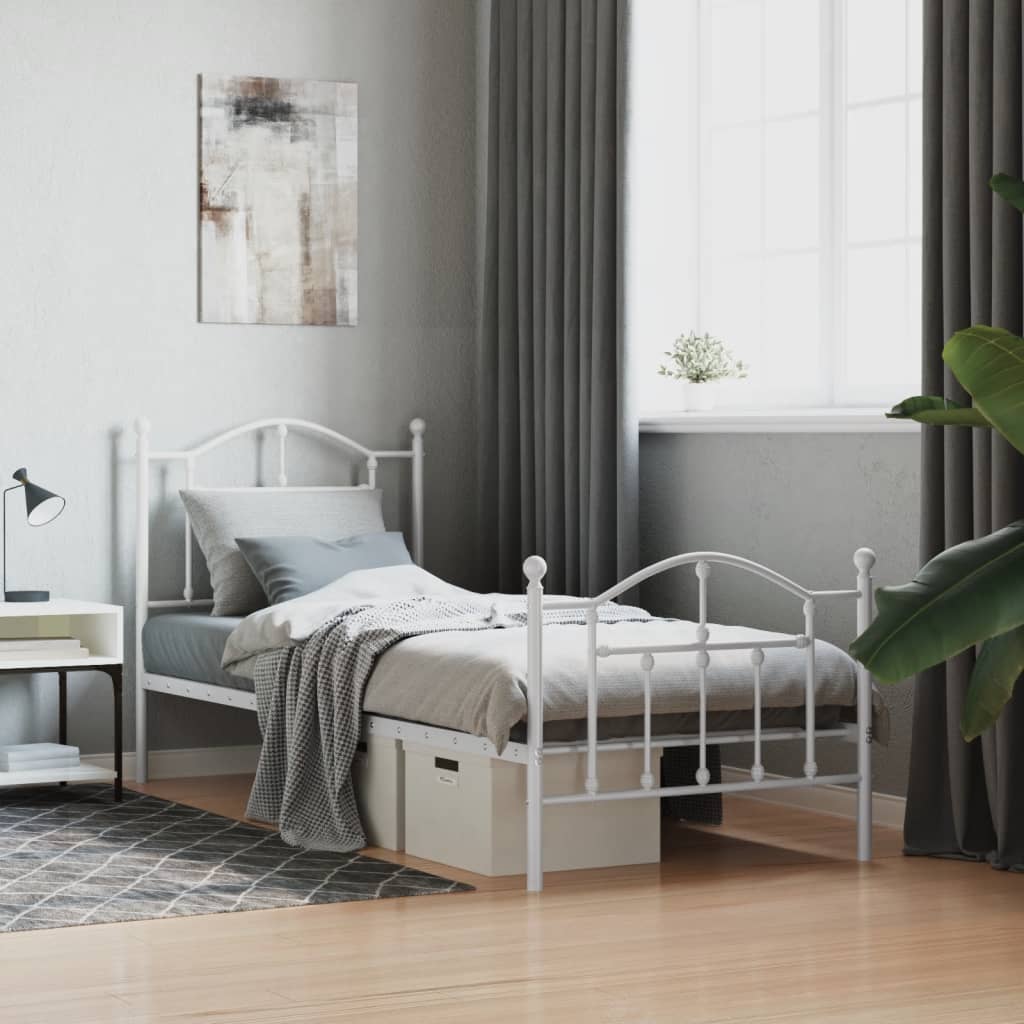 Metal Bed Frame Without Mattress King Single