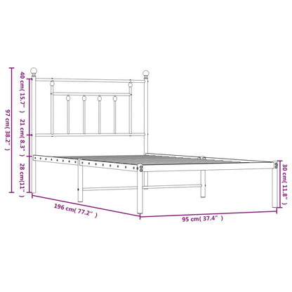 Metal Bed Frame Without Mattress