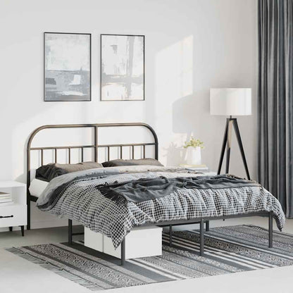 Metal Bed Frame Without Mattress With Footboard King Single