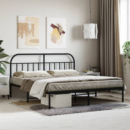 Metal Bed Frame Without Mattress With Footboard King Single