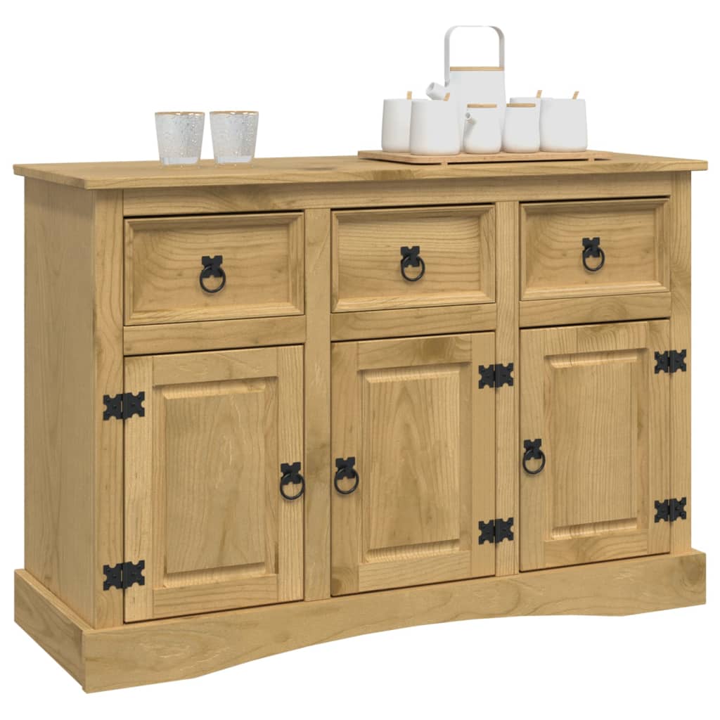 Sideboard &quot;Corona&quot; 115X43X79.5 Cm Solid Wood Mexican Pine
