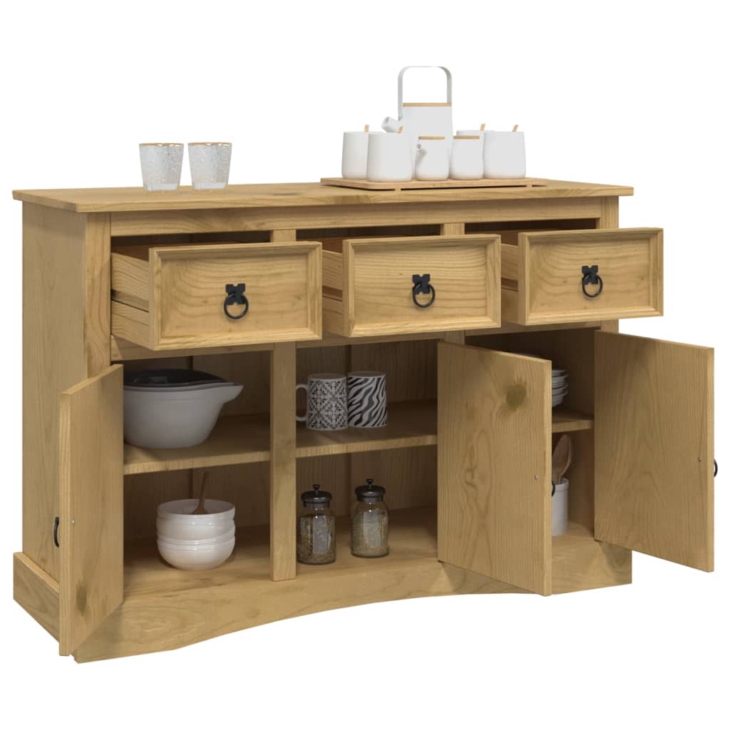 Sideboard &quot;Corona&quot; 115X43X79.5 Cm Solid Wood Mexican Pine