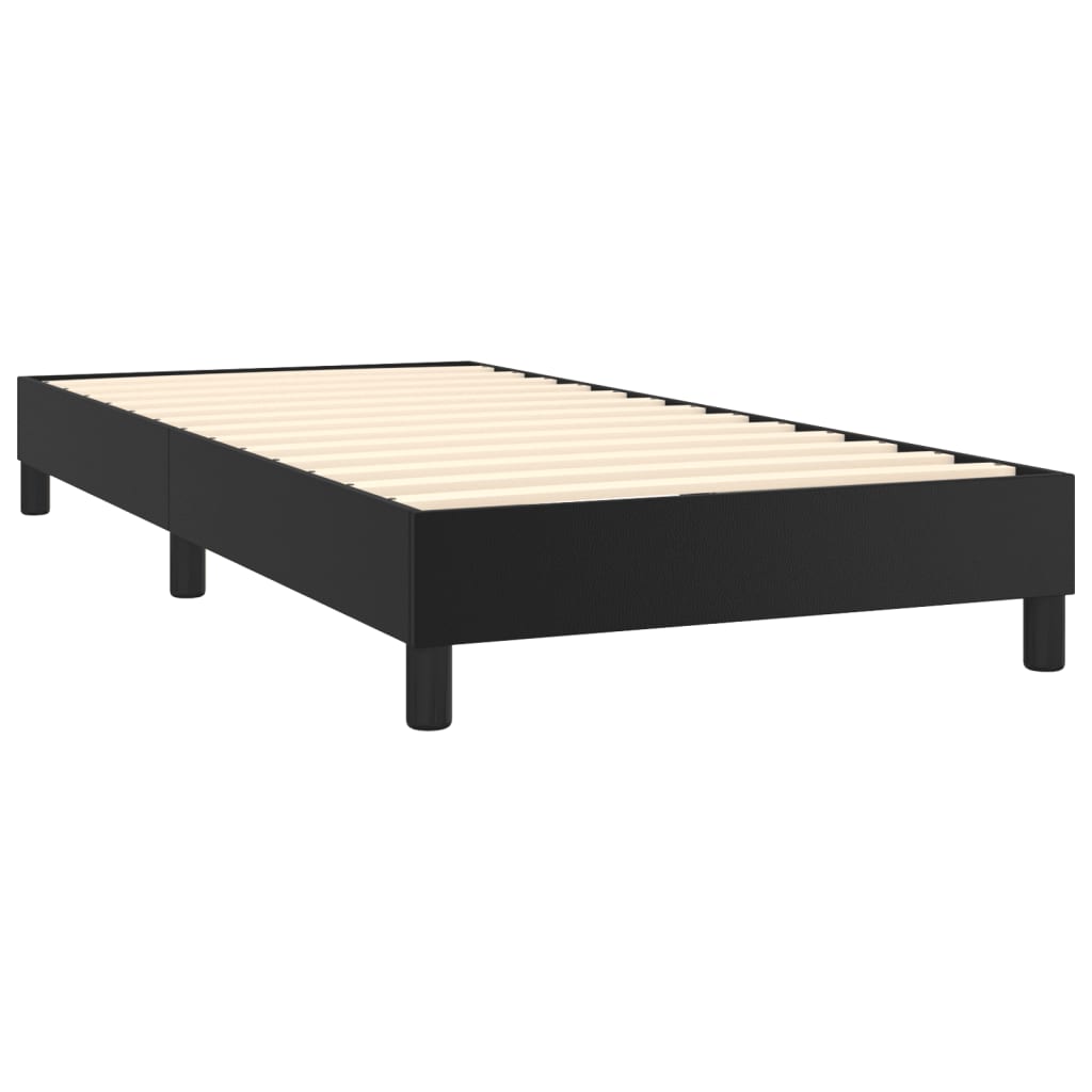 Box Spring Bed Without Mattress Faux Leather