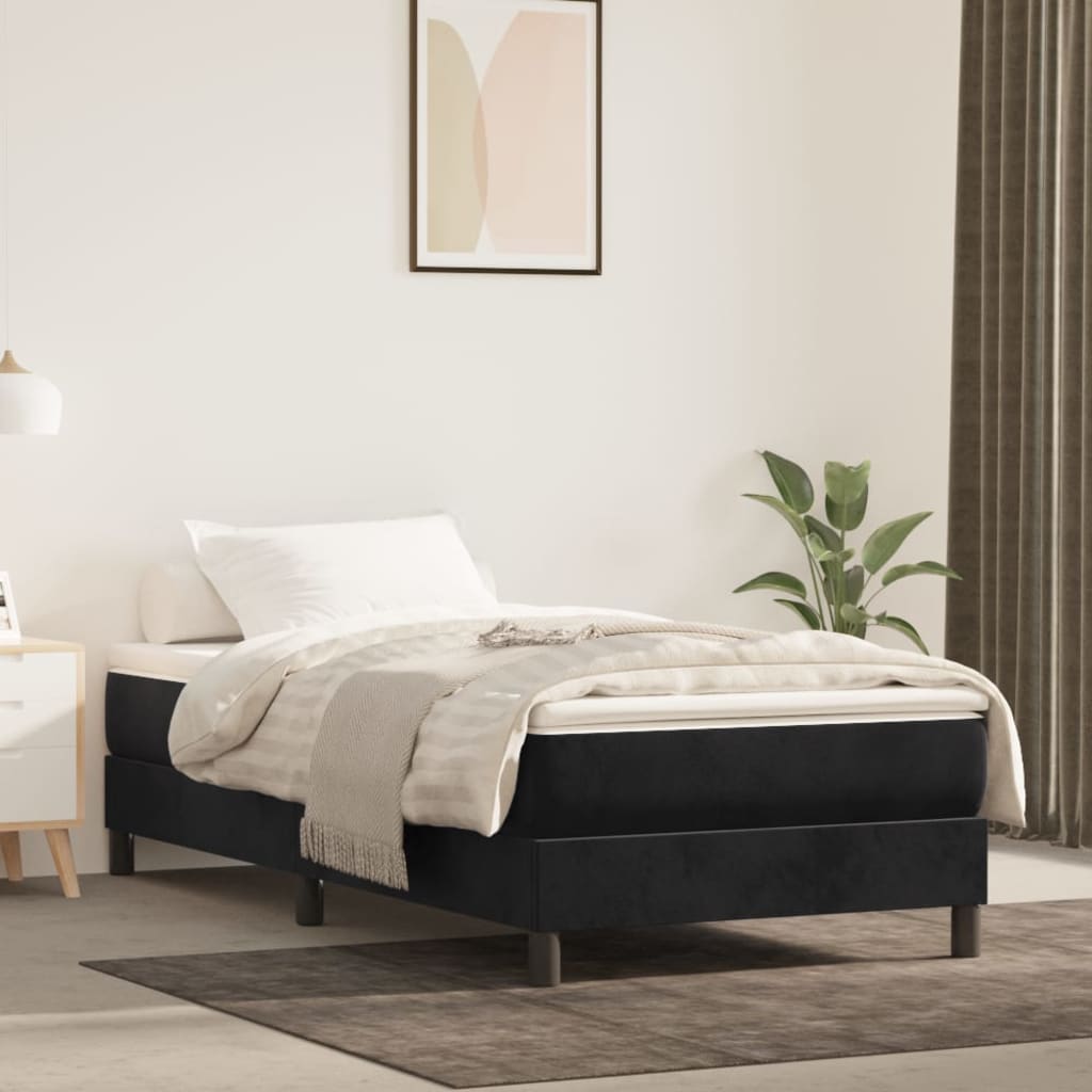 Box Spring Bed Without Mattress Velvet