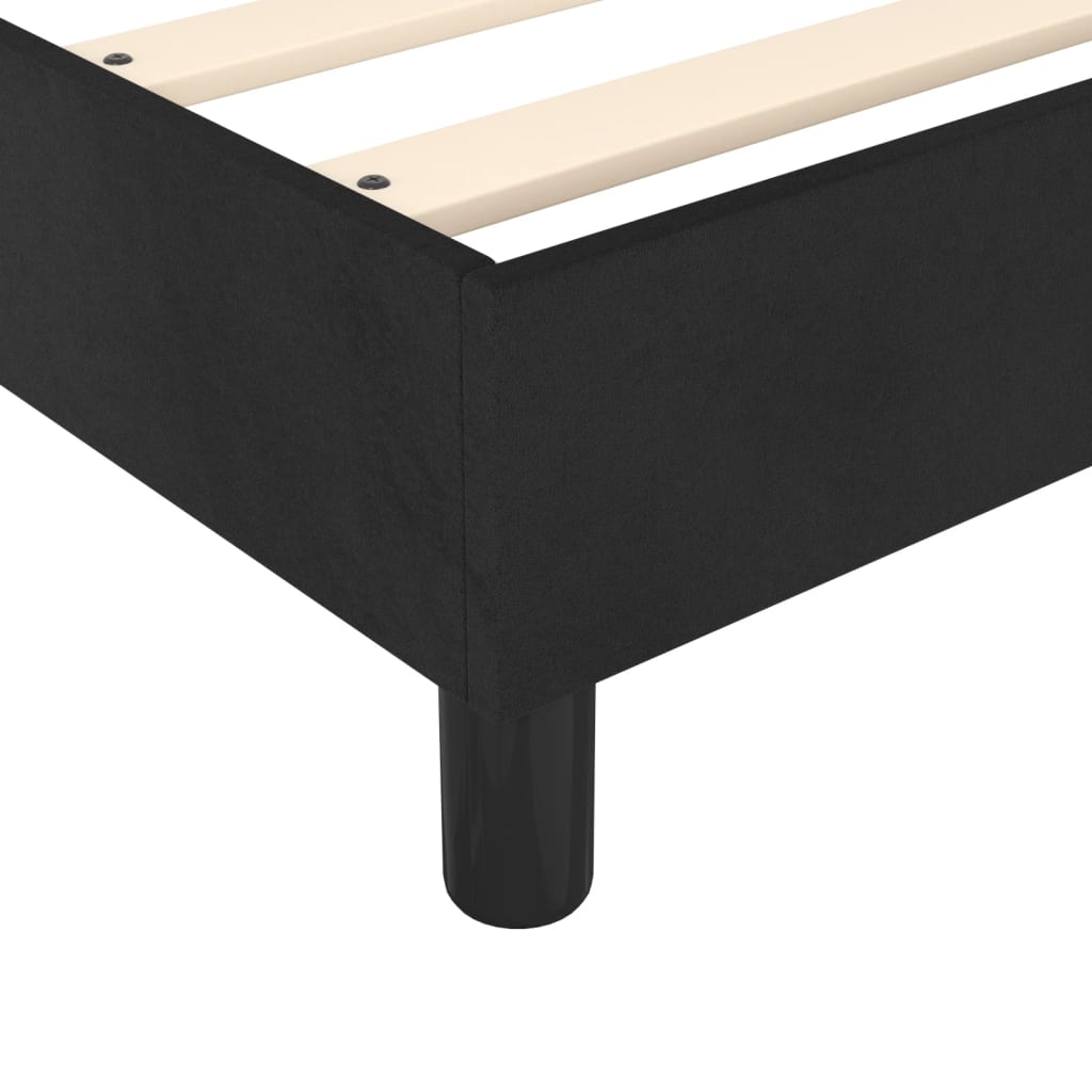 Box Spring Bed Without Mattress Velvet