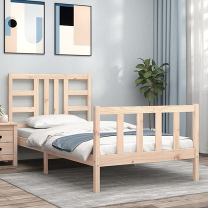 Bed Frame Without Mattress Solid Wood Pine