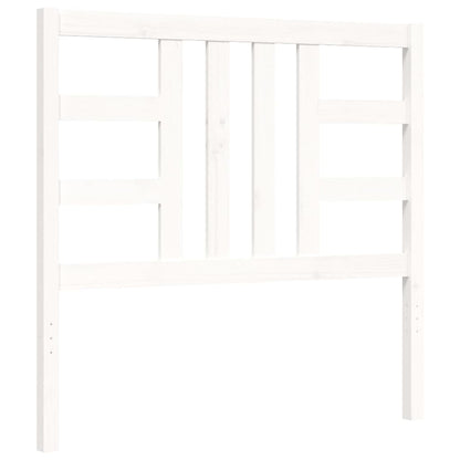Bed Frame Without Mattress White 90X190 Cm Solid Wood Pine