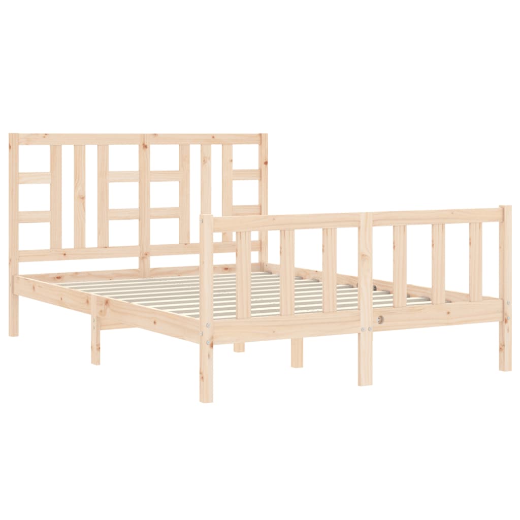 Bed Frame Without Mattress Solid Wood Pine