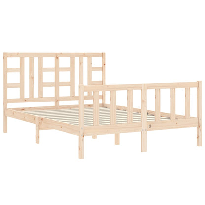 Bed Frame Without Mattress Solid Wood Pine