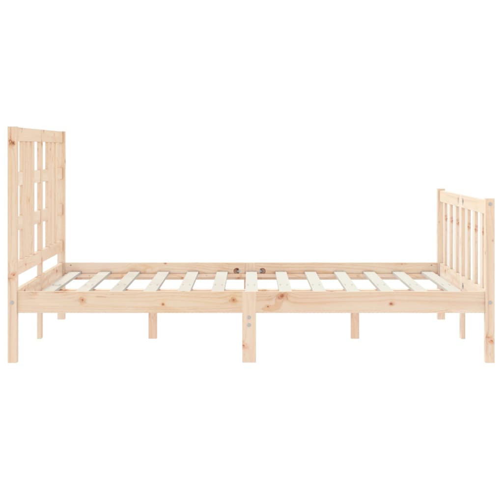 Bed Frame Without Mattress Solid Wood Pine