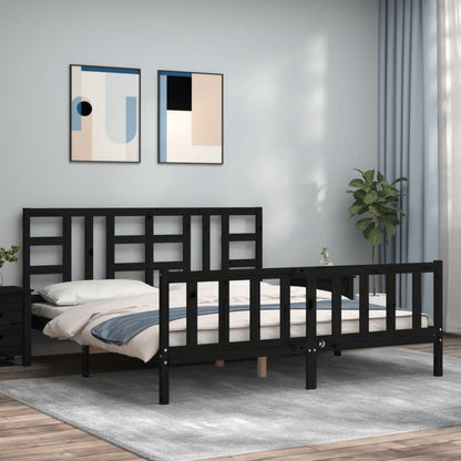 Bed Frame Without Mattress Solid Wood Pine