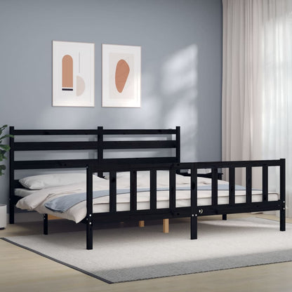 Bed Frame Without Mattress Solid Wood Pine