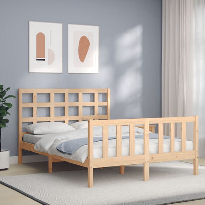 Bed Frame Without Mattress Solid Wood Pine