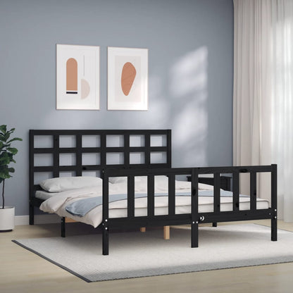 Bed Frame Without Mattress Solid Wood Pine