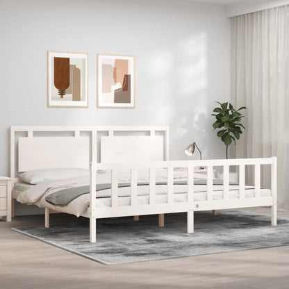 Bed Frame Without Mattress Solid Wood Pine
