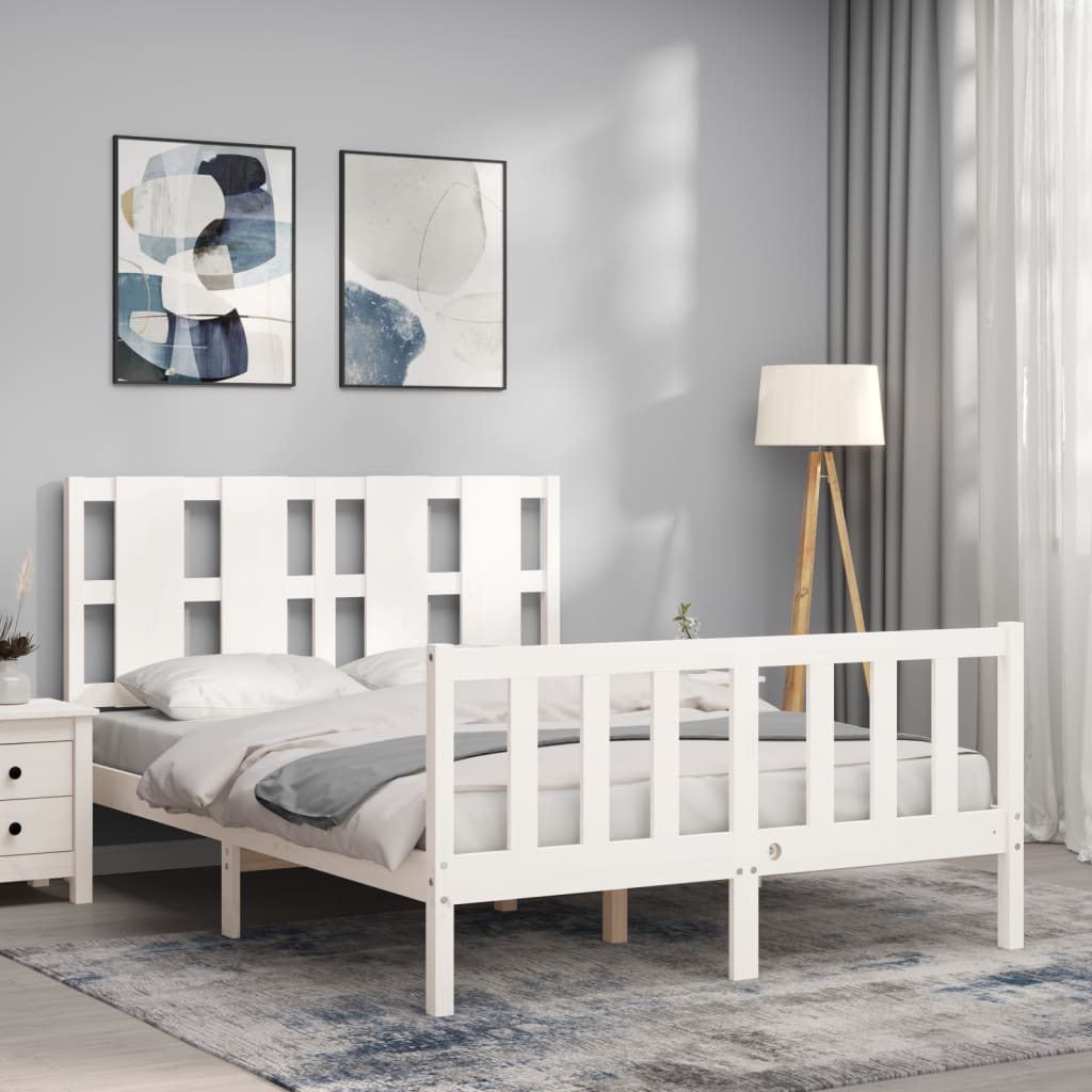 Bed Frame Without Mattress Solid Wood Pine