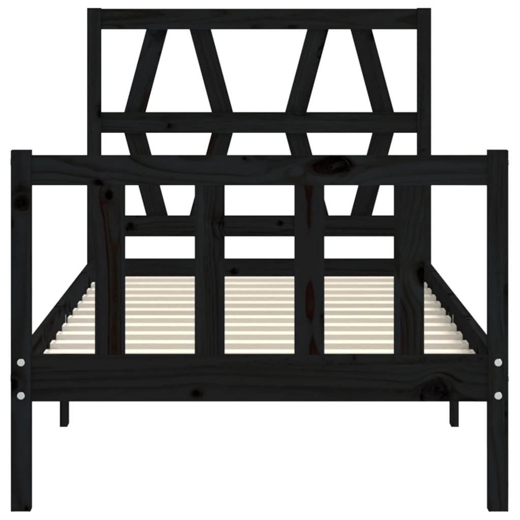 Bed Frame Without Mattress Solid Wood Pine