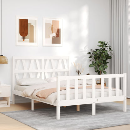 Bed Frame Without Mattress Solid Wood Pine