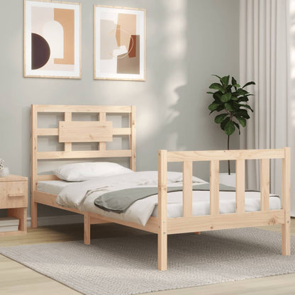 Bed Frame Without Mattress Solid Wood Pine