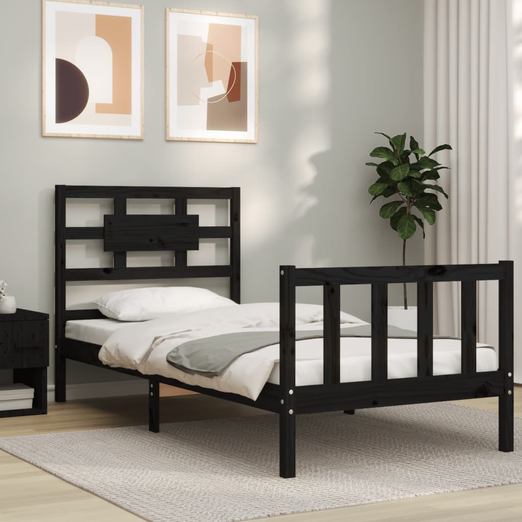 Bed Frame Without Mattress Solid Wood Pine