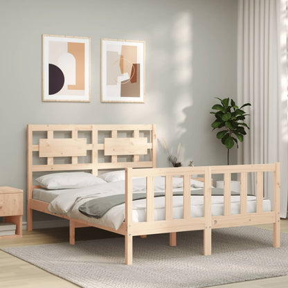 Bed Frame Without Mattress Solid Wood Pine