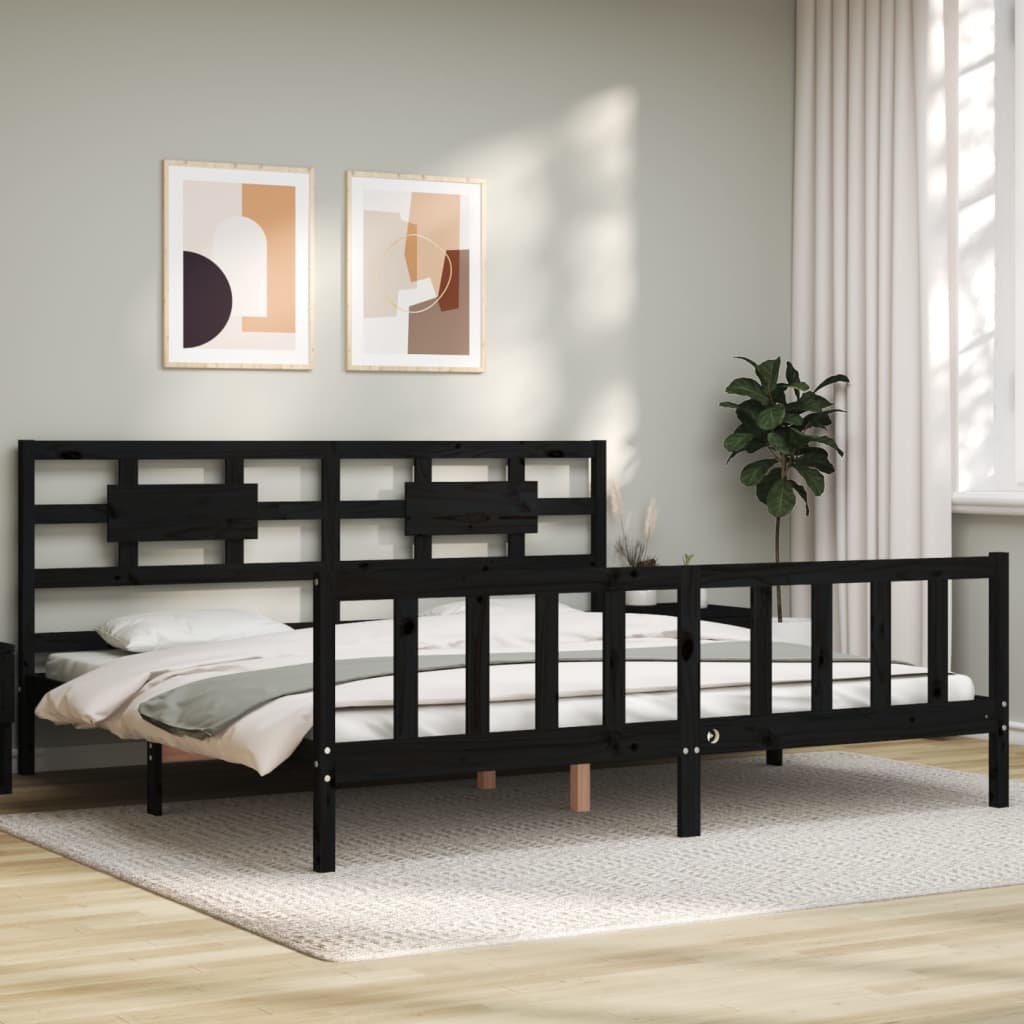 Bed Frame Without Mattress Solid Wood Pine
