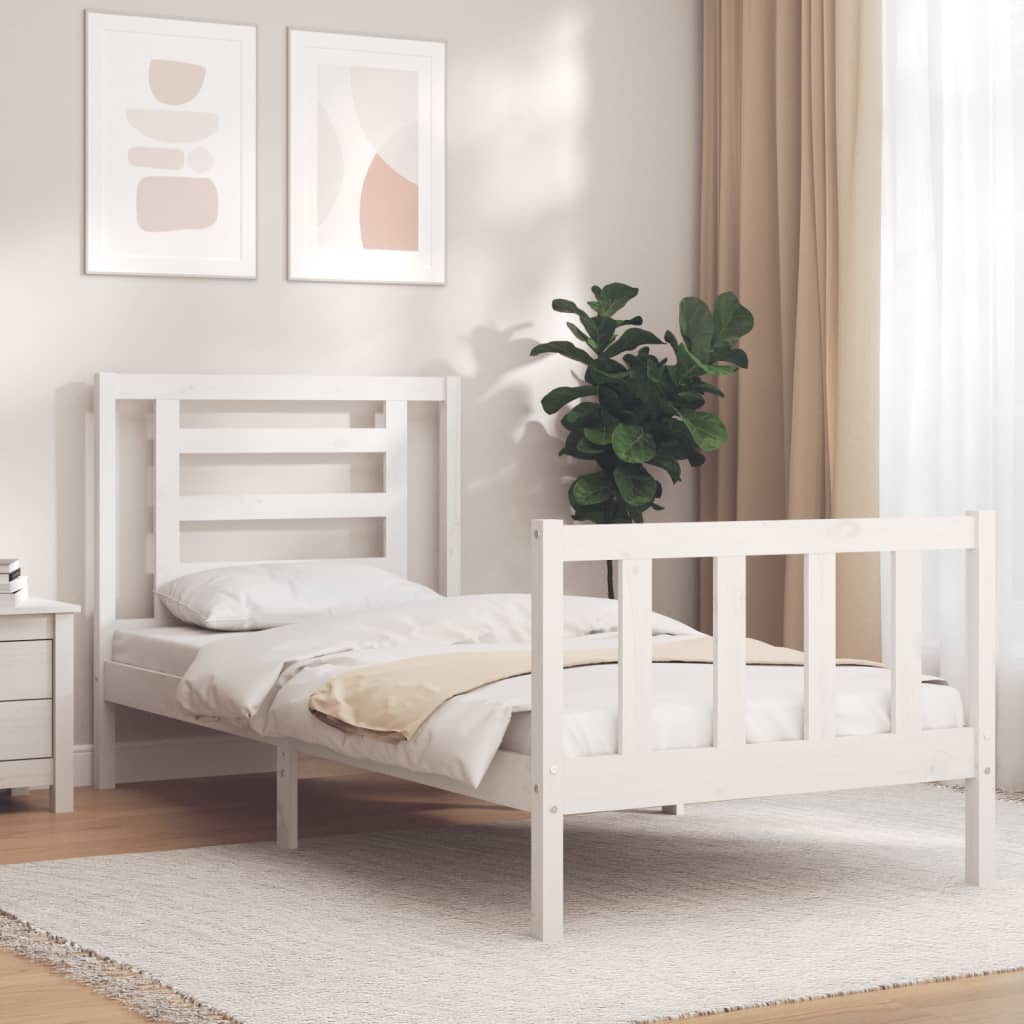Bed Frame Without Mattress Solid Wood Pine