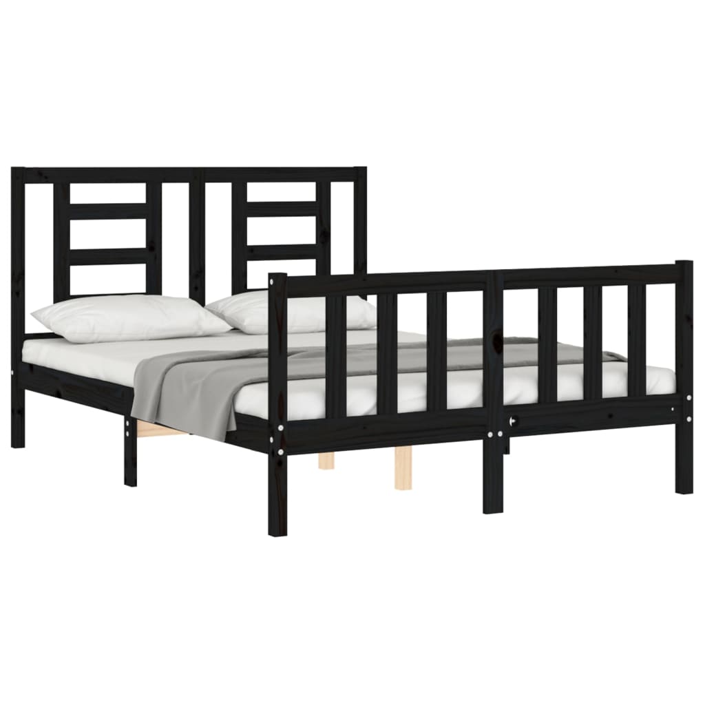 Bed Frame Without Mattress Solid Wood Pine
