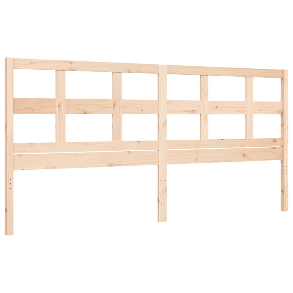 Bed Frame Without Mattress 183X203 Cm King Solid Wood Pine