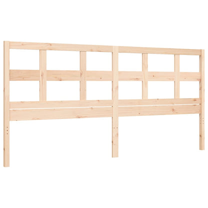 Bed Frame Without Mattress 183X203 Cm King Solid Wood Pine