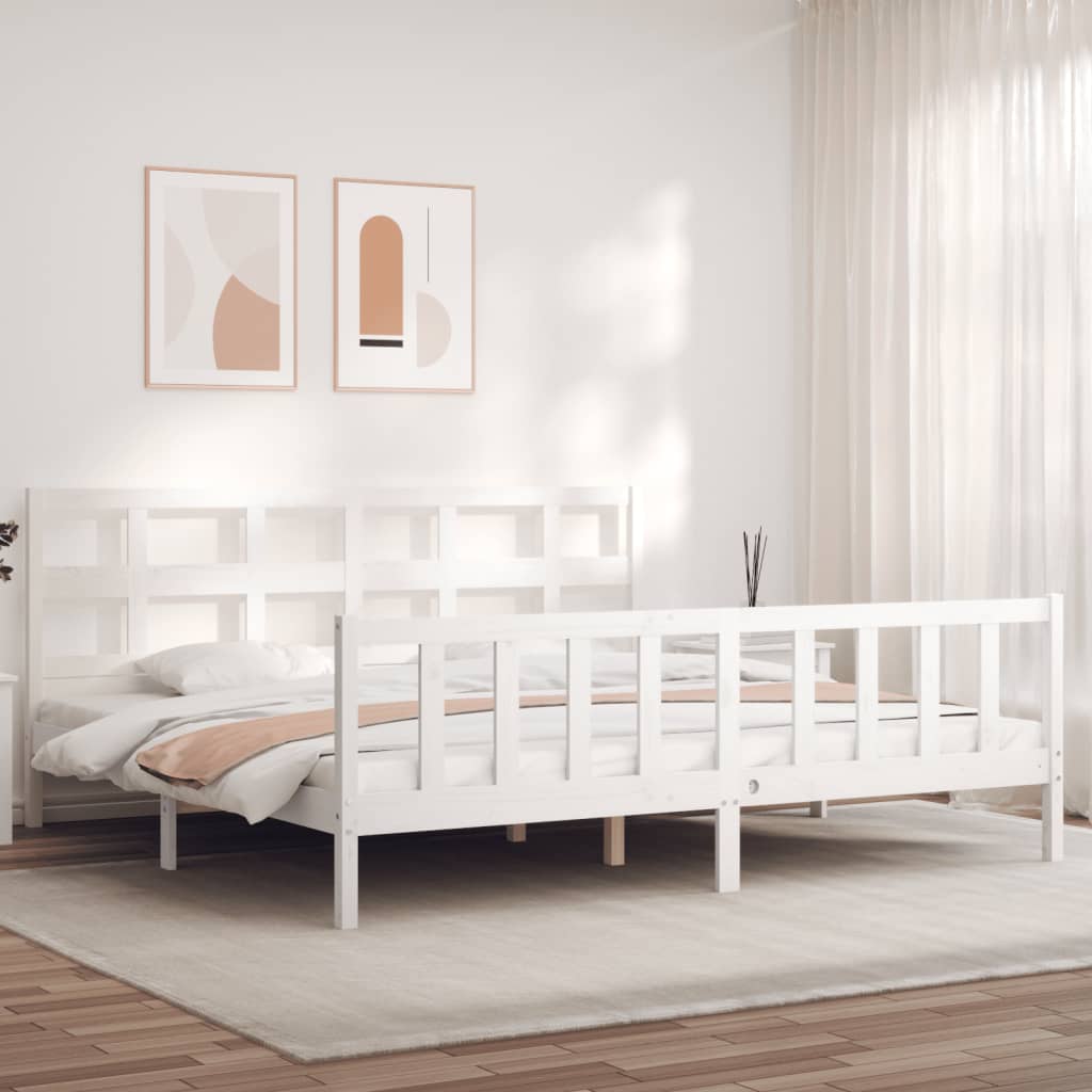 Bed Frame Without Mattress Solid Wood Pine