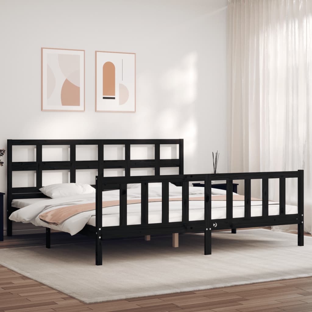 Bed Frame Without Mattress Solid Wood Pine