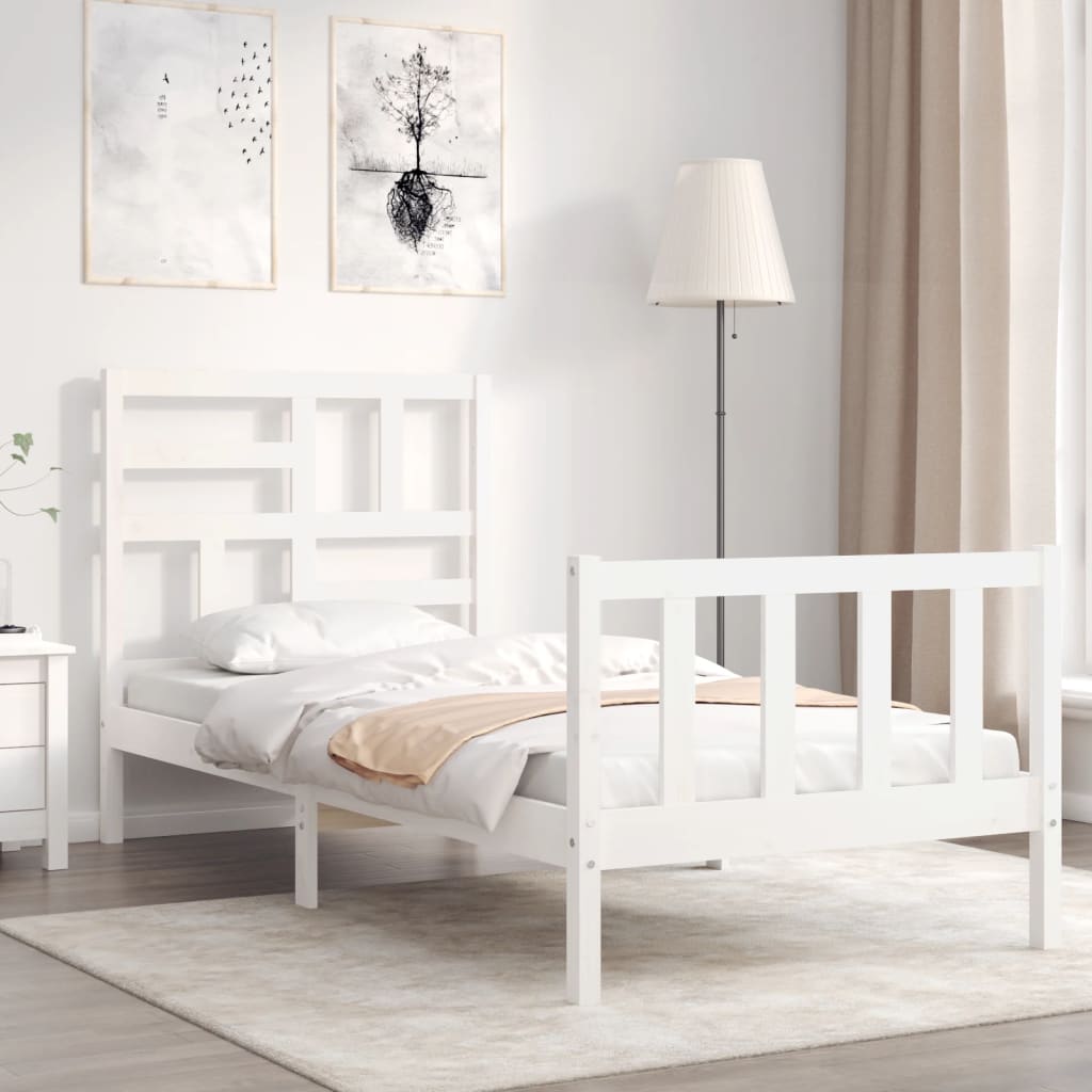 Bed Frame Without Mattress Solid Wood Pine