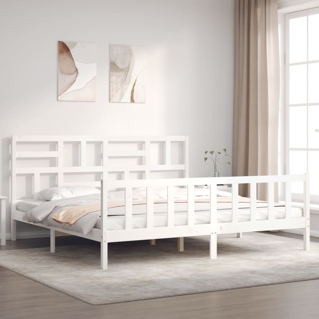 Bed Frame Without Mattress Solid Wood Pine