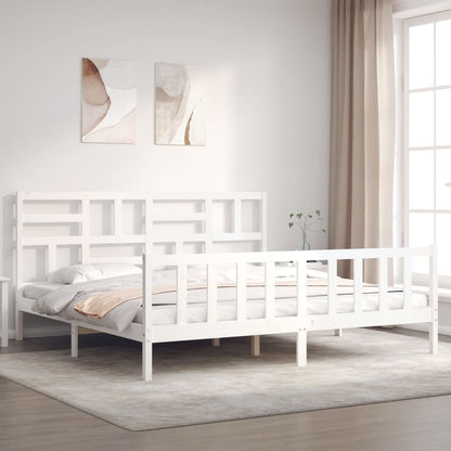 Bed Frame Without Mattress Solid Wood Pine