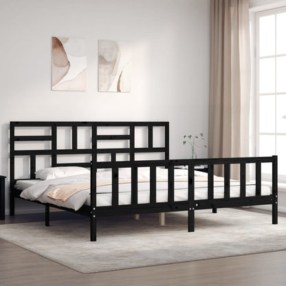 Bed Frame Without Mattress Solid Wood Pine