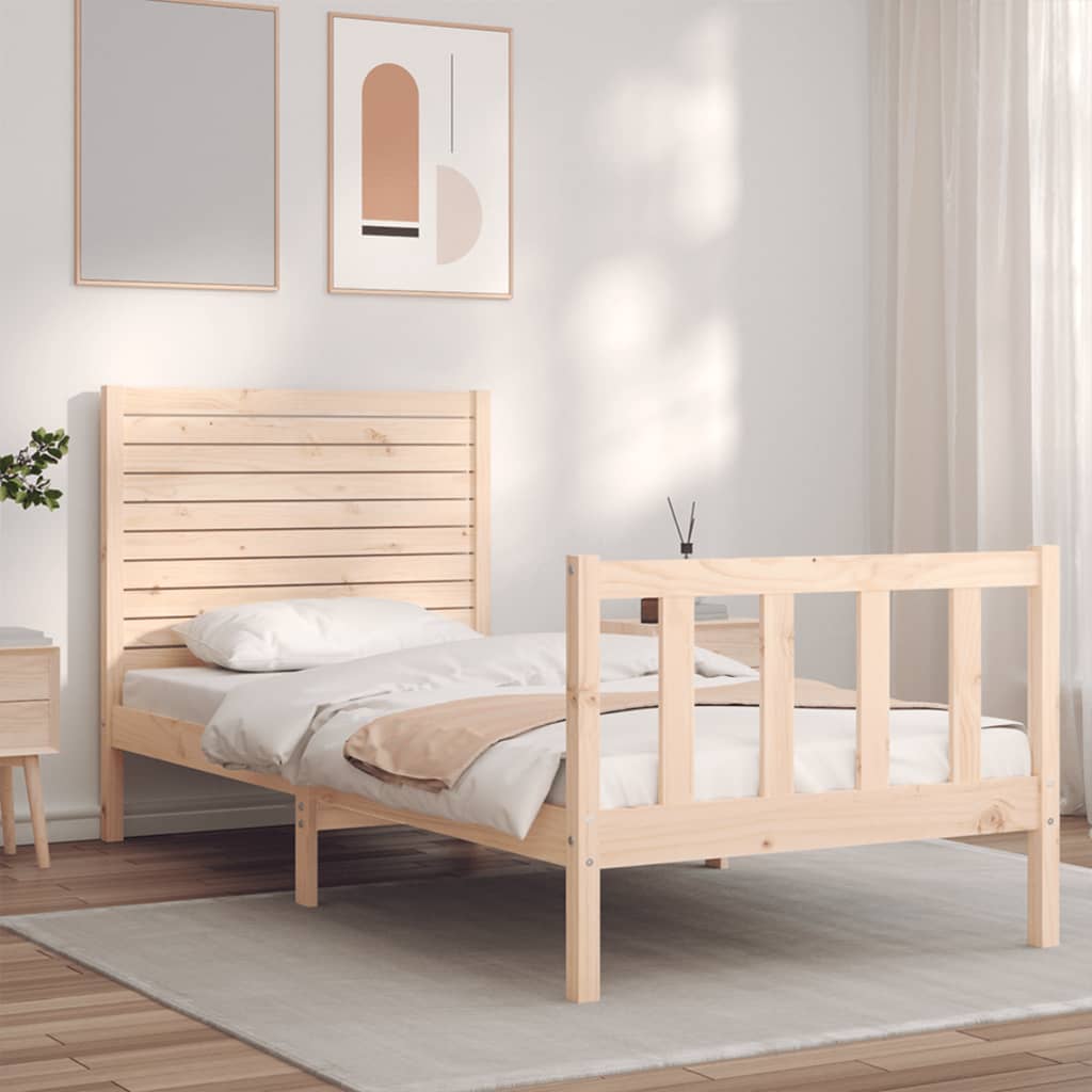 Bed Frame Without Mattress Solid Wood Pine