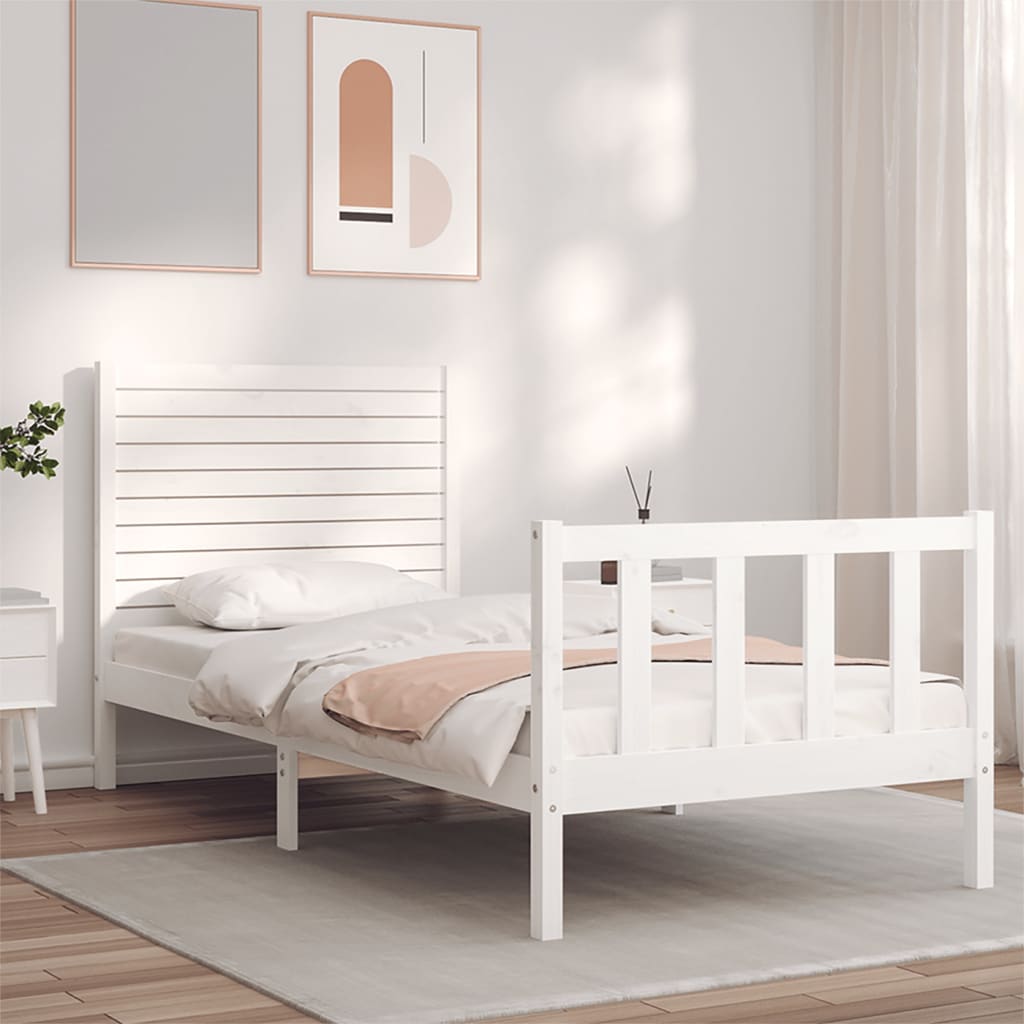 Bed Frame Without Mattress Solid Wood Pine